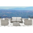 thumbnail image 2 of Living Source International 9-Piece Wicker Sectional Set with Cushions in Brown, 2 of 5