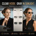 thumbnail image 4 of GenXenon AI Translator Glasses,Real-Time 164 Language Translation,Rimless Photochromic Smart Sunglasses,Bluetooth 6.0 Open-Ear Audio,Hands-Free Calling & Music for Men Women Work Travel, 4 of 11