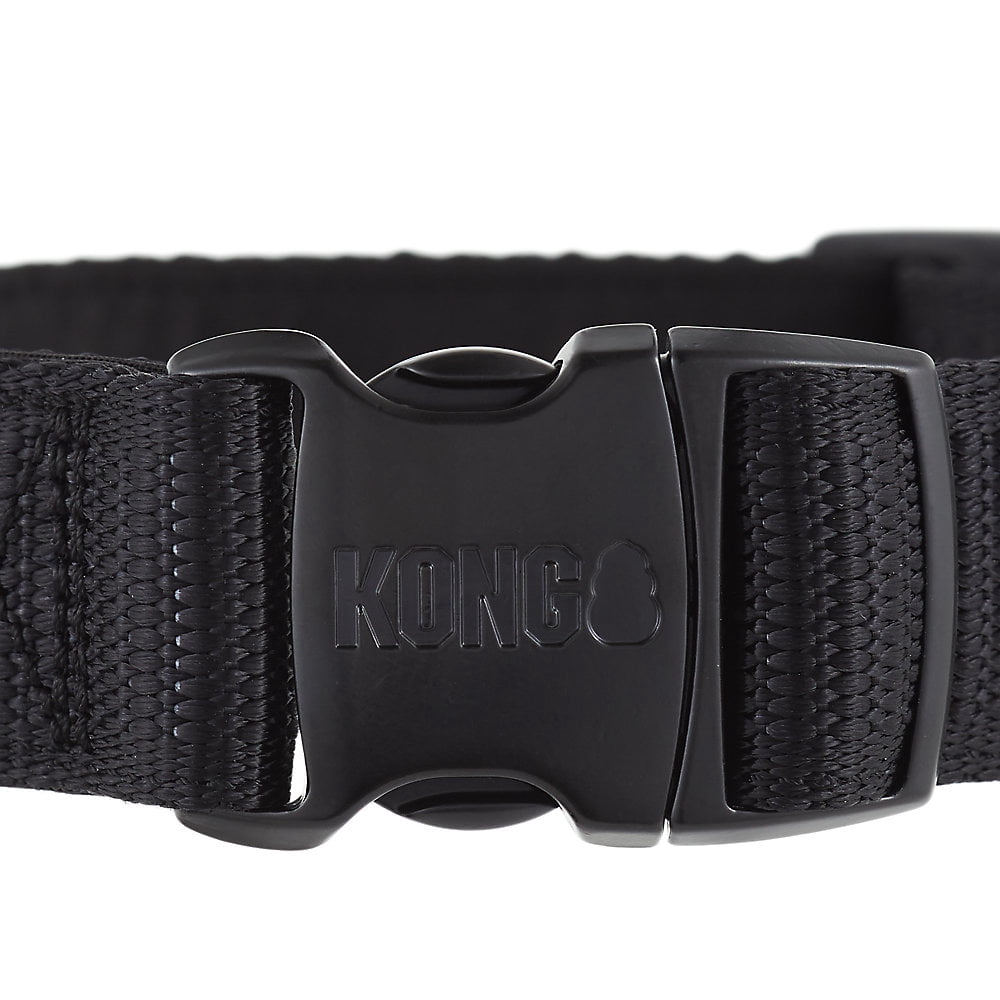 KONG Max HD Ultra Durable Dog Collar (Medium, Black)