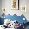 thumbnail image 5 of LINLIN Butterfly Wall lamp in Children's Room, Modern Creative LED Night lamp, 3D Butterfly Wall lamp in Children's Bedroom Corridor, Acrylic Warm White, 5 of 7