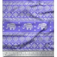 thumbnail image 1 of Soimoi Rayon Fabric Aztec & Tribal Elephant Animal Fabric Prints By Yard 56 Inch Wide, 1 of 3