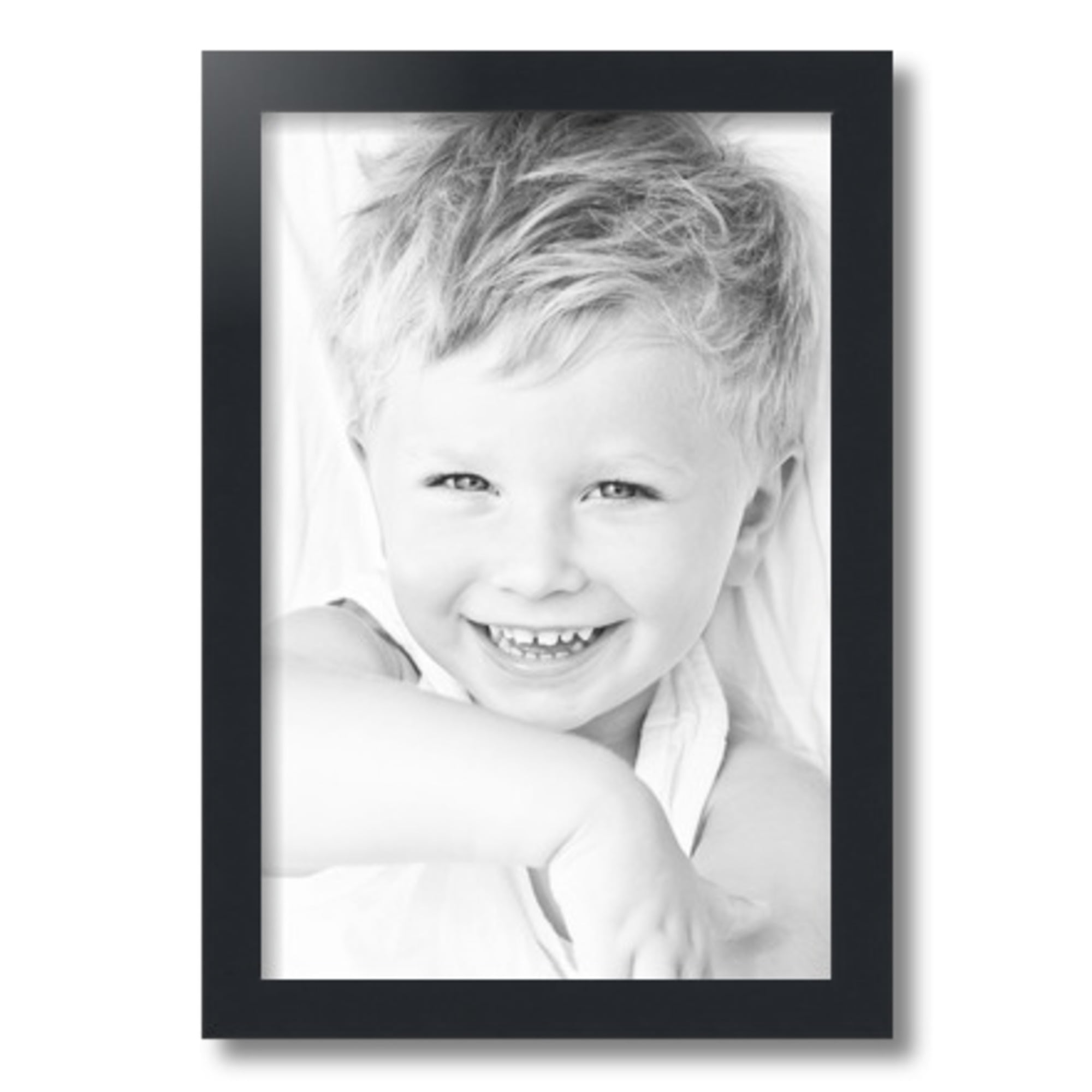ArtToFrames 12" x 18" Black Satin Picture Frame, 12x18 inch Black MDF Poster Frame (WOM-5180), 1 Pack