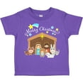 thumbnail image 3 of Inktastic Merry Christmas Cute Nativity Scene Boys or Girls Toddler T-Shirt, 3 of 5