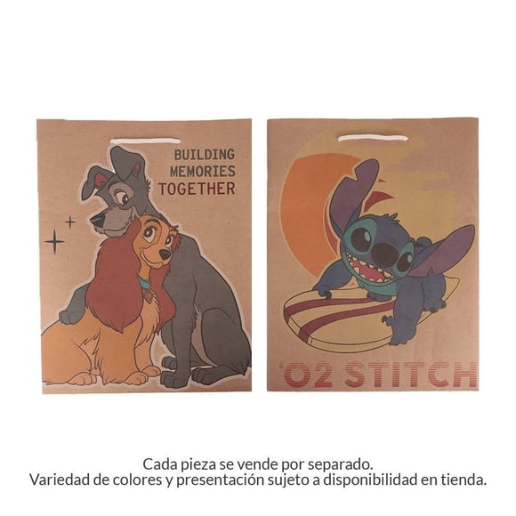 Bolsa para Regalo Prichos Disney Animada con Asas de Cordón Varios Modelos 1 pieza