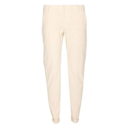 Dondup Tailored Fit Off-White Corduroy Jeans With Button Fly (Men's)
