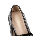 thumbnail image 4 of Women's Loafers Plaid Lug Sole Penny Sparkly Rhinestones Pearl Sneakers, 4 of 8