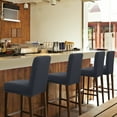 thumbnail image 1 of PiccoCasa Stretch Bar Stool Covers for Counter Short Back Chair Slipcovers Slategray 4, 1 of 8