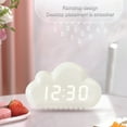 thumbnail image 7 of Cyber_Monday Deals 2024 Viflosae Creatives Alarm Clock, Four Clouds, Voice Controlled LED Clock, Bedside Snooze Small Alarm Clock, Student Calendar Night Light Electronic Clock Electronics Gadgets De, 7 of 7