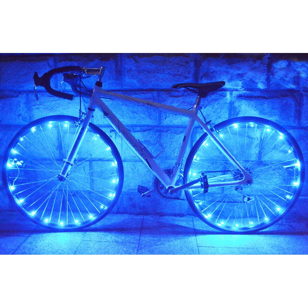 20 LEDs Bicycle Rim Lights LED Bike Wheel Spoke Light 7.2 Feet Light String Length