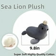 thumbnail image 4 of Sea Lion Stuffed Animal Soft Sleep Companion Doll-Cute Marine Animal Plush Toy Baby Party Birthday Gift for Home Decor, 4 of 6