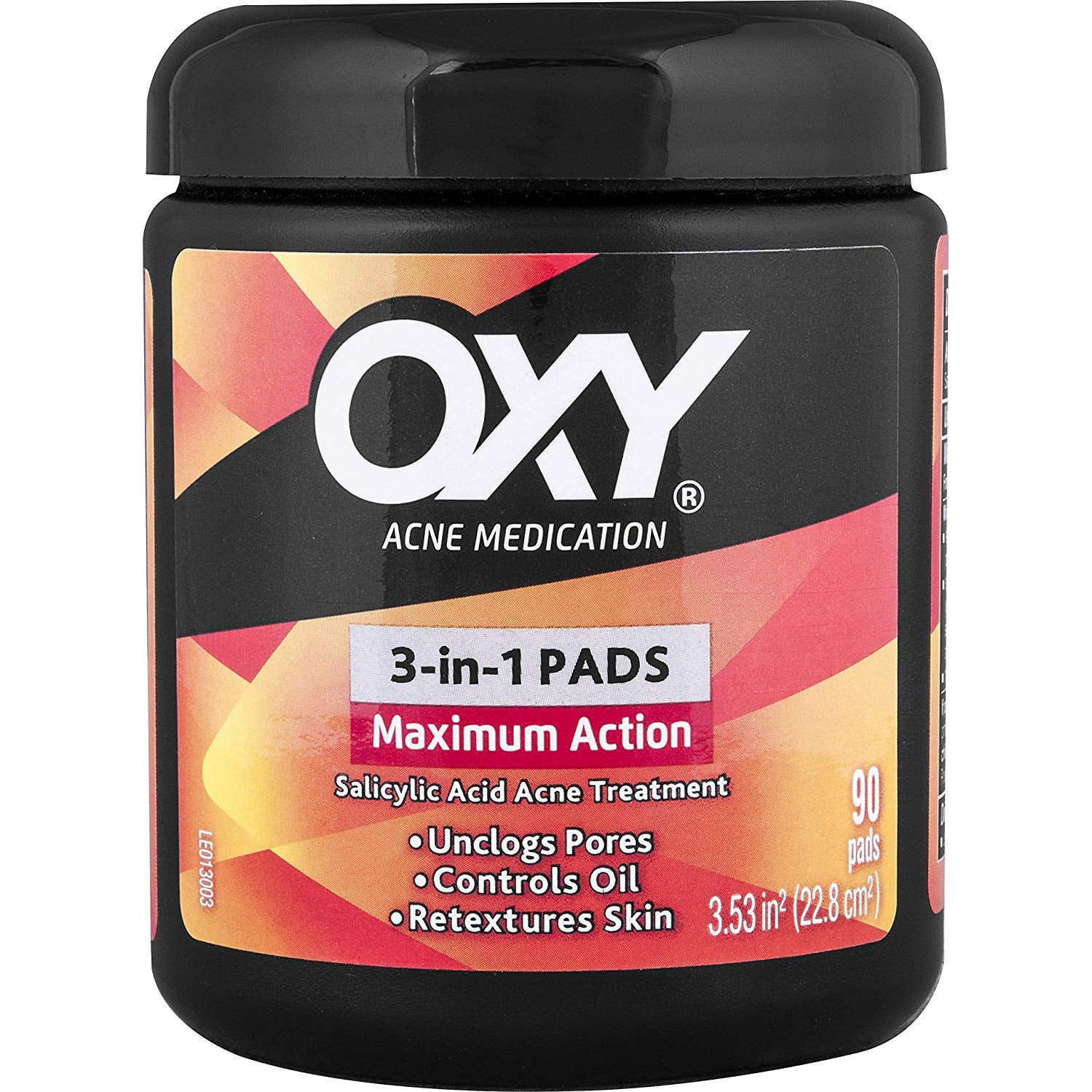 OXY Maximum Action 3In1 Treatment Pads 90 ea (Pack of 3) By Brand Oxy