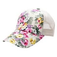 thumbnail image 2 of Zupora Summer Women Female Floral Hat Baseball Cap Mesh Cool Cap Leisure Sun Visor Sun Hat Snapback Cap, 2 of 3