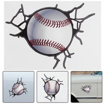 UPOUART Sports Wall Decal Self Adhesive Baseball Theme Removable Wall Sticker for Room Decoration