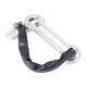 thumbnail image 4 of Cerradura de cadena resistente para puerta, cadena de acero inoxidable con tornillos, cerradura de seguridad para puerta, cerradura de seguridad para hotel en casa (plateado), 4 of 6