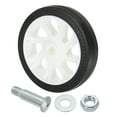 thumbnail image 1 of Uxcell 5" Universal Air Compressor Wheel with 0.46" Hole for Easy Mobility, White, 1 of 6