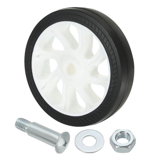 Uxcell 5" Universal Air Compressor Wheel with 0.46" Hole for Easy Mobility, White