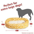 thumbnail image 3 of Majestic Pet Sherpa Athens Bagel Pet Bed for Dogs, Calming Dog Bed Washable, Extra Large, Citrus, 3 of 5