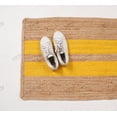 thumbnail image 2 of Hand Braided Natural Jute Rug Beige and Yellow Scalloped Area Rug Rectangle Rug, 2 of 5
