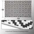 thumbnail image 3 of Alfombrillas reversibles SAND MINE, pajitas de plástico, 150 x 240 cm, color negro, 3 of 7