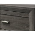thumbnail image 2 of JERFIT 5-Drawer Storage Chest, Rustic Gray Wood Dresser for Bedroom, Contemporary Bedroom Furniture with Metal Pulls, 2 of 4