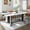 Marble White, variant on Blotout 71" Rectangle Modern Dining Table, Marble White