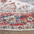 thumbnail image 5 of SAFAVIEH Tucson Jayla Oriental Machine Washable Area Rug, Blue/Red, 6'6" x 6'6" Round, 5 of 14