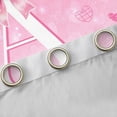 thumbnail image 4 of Castle Fairy Pink Glitter Letter A Blackout Curtains Set of 2 (52x84 Each) for Girls,Cartoon Bow Window Curtains, 4 of 6