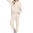 thumbnail image 6 of Womens Casual Two Piece Sets Outfits Sweatshirts Straight Leg Pants Sweatsuits Tracksuit, 6 of 6
