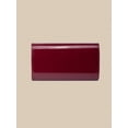 thumbnail image 6 of Women's Burgundy Patent Leather Look Clutch Purse Envelope Handbag Elegant Evening Bag for Party Events, 6 of 8