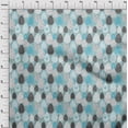 thumbnail image 4 of oneOone Cotton Jersey Grayish Blue Fabric Easter Sewing Craft Projects Fabric Prints By Yard 58 Inch Wide, 4 of 4