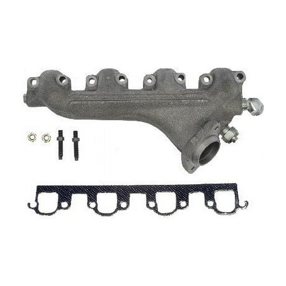Left Exhaust Manifold - Compatible with 1993 - 1997 Ford F Super Duty 7.5L V8 1994 1995 1996