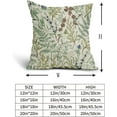 thumbnail image 5 of Botanical Print Pillow Covers 16x16 Set of 2 Vintage Floral Spring Sage Green Flower Plant Decorative Throw Pillow Cases Outdoor Farmhouse Decor for Sofa Couch Bed, 5 of 6