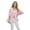 Pink, variant on V Neck Hollow Out Cardigan Tops White XL