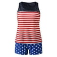 thumbnail image 3 of Aayomet Swimsuits For Women With Shorts Two Piece Bathing Suits Racerback Tank Tops Boys Swimming Shorts Size 14,White XL, 3 of 5