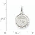 thumbnail image 2 of Sterling Silver Rhodium-Plated Graduation Day Disc Charm (21 X 13) Made In United States qc2417, 2 of 2