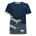 thumbnail image 3 of Camisetas de Manga Larga para Hombre de Algodón, Impresión Cuello Redondo Moda Casual Camisetas de Manga Corta para Diario Y Casual, 3 of 5