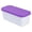 Purple, variant on Ice Cream Storage Container,Reusable Freezer Tub,Dessert Stackable Box,Durable Stackable Rectangular Freezer Storage Container With Sealed Lid Reusable Design for Homemade Sorbet Frozen Yogurt,Purple