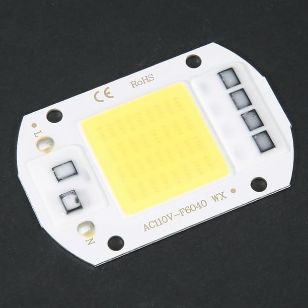 2pcs Fuente De Luz LED De Chip De Chip De Mazorca De Mazorca De 50W De 50W AC110V Alto Sustrato De Aluminio Brillante High Cri Buena Disipación De Calor Para