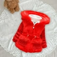 thumbnail image 4 of Edvintorg 7M-4Y Fleece Jacket Kids Girls Winter Coat Solid Hooded Fleece Lined Thick Down Coats Puffy Cotton Jackets with Zipper Children's Outerwear Girl, 4 of 7