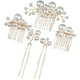 thumbnail image 1 of peinetas de perlas para boda, horquillas para novia, pinzas para el cabello con perlas, accesorios para el cabello, 1 of 6