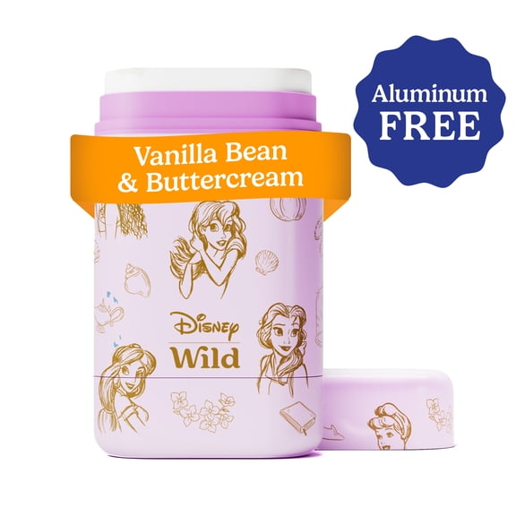 Wild Refillable Deodorant Starter Pack - Aluminum Free. Princess Case   Vanilla Bean & Buttercream, for Women and Men, 1.4oz
