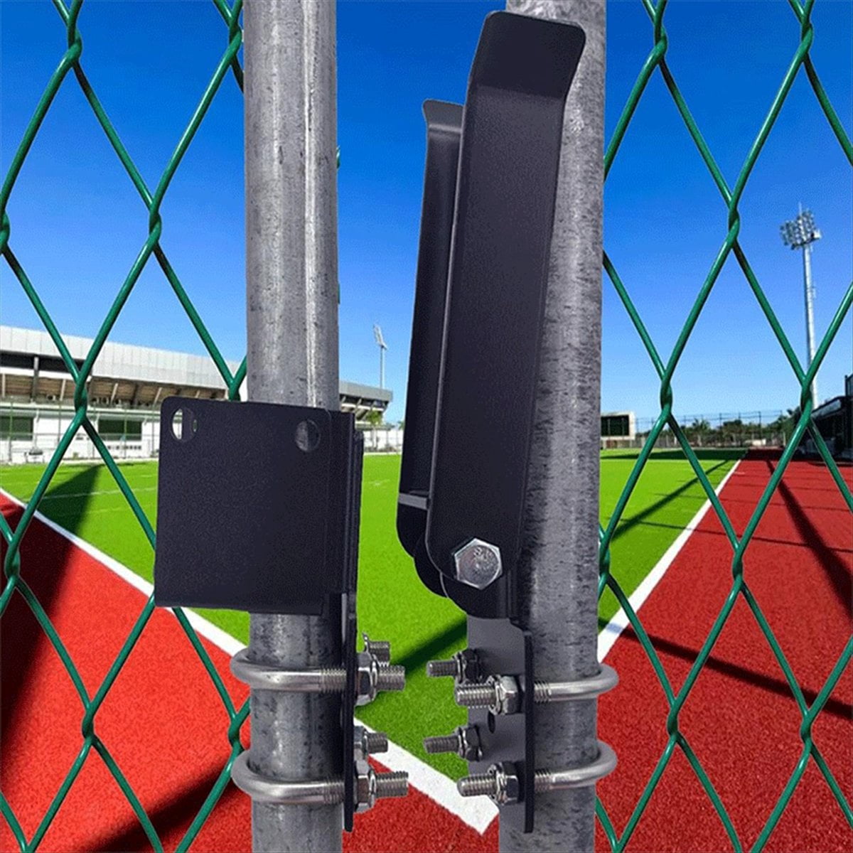 Chain Link Double Gate for 1-3/8inch Gate Frames,Farm Gate Double Gate for Swing