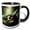 Black/White, variant on 3drose, Forest Fairy in the Mossy Forest, 15oz Two-tone Yellow Mug