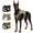 Khaki, variant on Dog Harness for Large Dogs, Heavy Duty No Pull Dog Harness with Handle, Adjustable 6-Buckle German Shepherd Big Size Dog Vest for Walking, Training