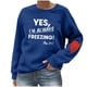 thumbnail image 2 of mfyjkho Tops Casuales Para Mujer, Sudadera Holgada De Manga Larga Con Cuello Redondo Y Estampado Informal Para Mujer Tops Y Blusas Para Mujer Xl, 2 of 4