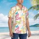 thumbnail image 3 of Fotbe Retro Colorful Butterfly Camisa Hawaiana para Hombre Unisex – Camisa Casual de Verano con Botones de Manga Corta de Algodón y Lino,X-Large, 3 of 7