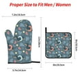 thumbnail image 2 of Balery Dachshund Dog Puppy Pattern Oven Mitts and Pot Holders 4 pcs Set, Kitchen Oven Glove High Heat Resistant 500℉ Oven Mitts with Non-Slip Silicone Surface, 2 of 6