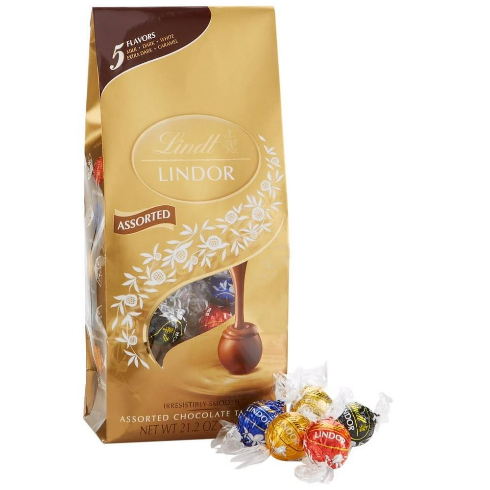 Lindt Lindor Assorted Chocolate Truffles, 21.2 Ounce Bag