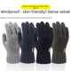 thumbnail image 2 of Guantes de invierno para hombre, acolchados, cálidos, resistentes al frío, para montar a caballo, para pantallas táctiles, de punto de lana, 2 of 6
