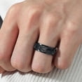 thumbnail image 2 of 14K Gold Plated Anti Anxiety Ring for Women Men Sun Star Moon Stainless Steel Fidget Ring Gold Spinner Ring Band with Black Box Packed, 2 of 7